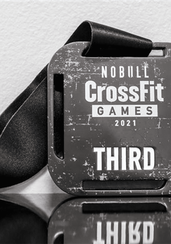 CrossFit Medallion black with black ribbon